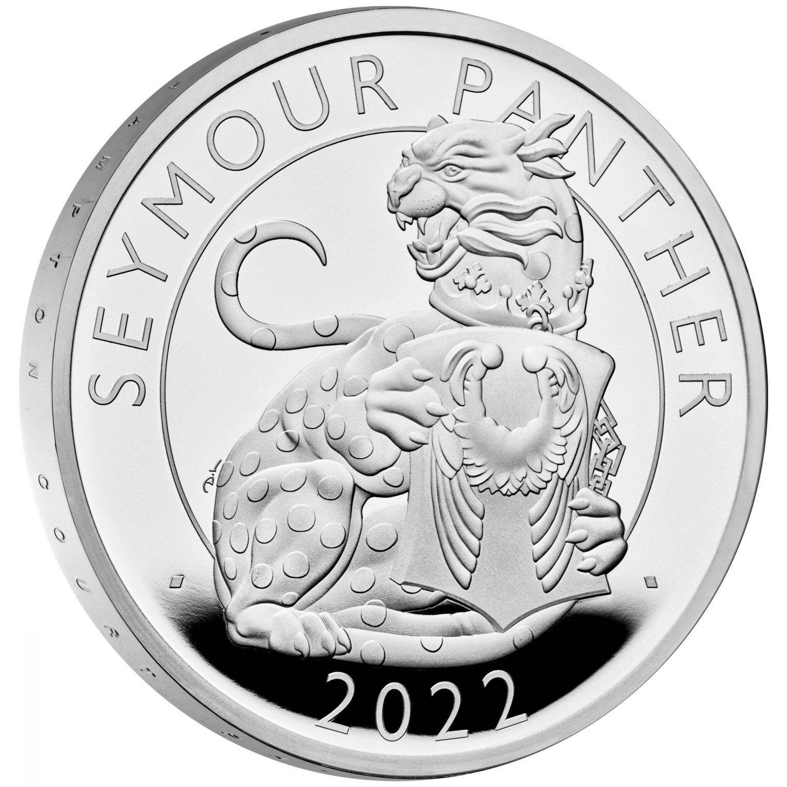 2022 Royal Tudor Beasts 01 Seymour Panther 1 Oz Silver Proof CrawleyCoins