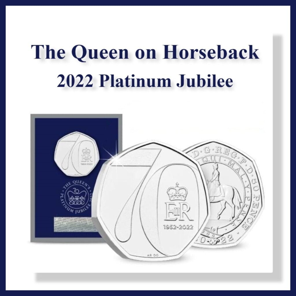 2022 Platinum Jubilee UK 50p BU CC CrawleyCoins