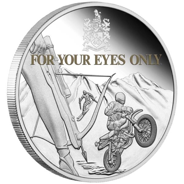 2021 Tuvalu - James Bond For Your Eyes Only 40th Anniversary Silver Proof $1 from Perth Mint - Image 2