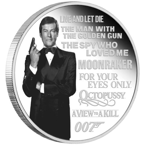 2022 Tuvalu - James Bond Legacy Series 2nd Issue 1 Oz Silver Proof $1 from Perth Mint - Image 2