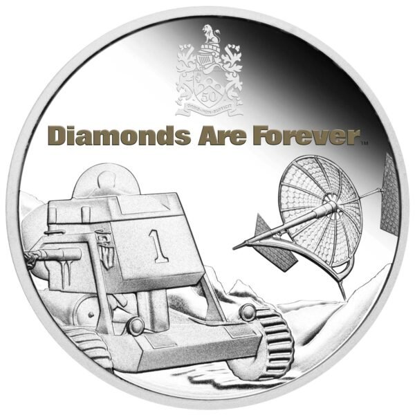 2021 Tuvalu - James Bond Diamonds are Forever 50th Anniversary Silver Proof $1 from Perth Mint - Image 3