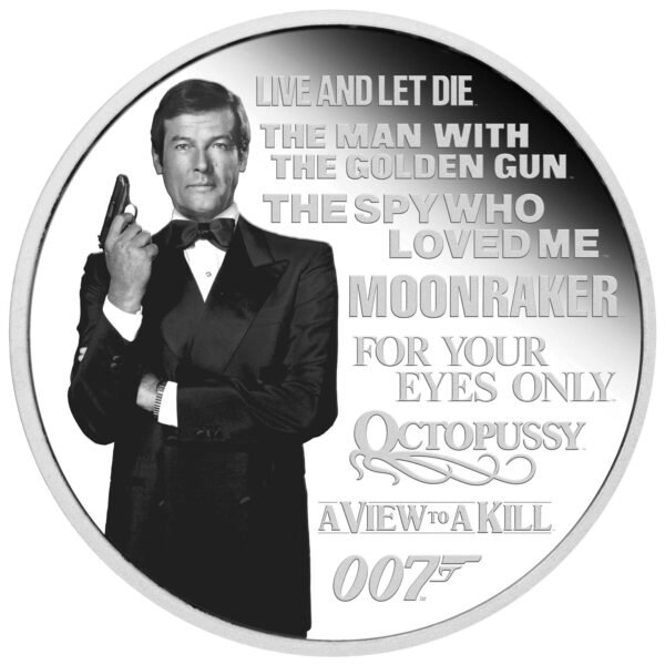 2022 Tuvalu - James Bond Legacy Series 2nd Issue 1 Oz Silver Proof $1 from Perth Mint - Image 3