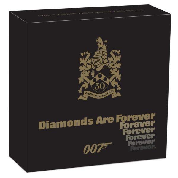 2021 Tuvalu - James Bond Diamonds are Forever 50th Anniversary Silver Proof $1 from Perth Mint - Image 5