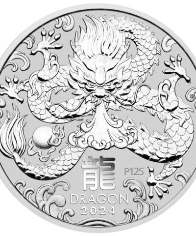 2024 Year of the Dragon Perth Mint Lunar 1 oz Silver Bullion Coin