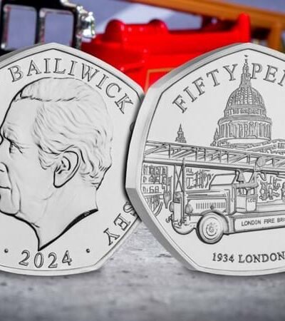 2024 Jersey – London Fire Brigade 50p Coin in Capsule