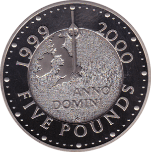 2000 The Millennium £5 BU Coin in Capsule