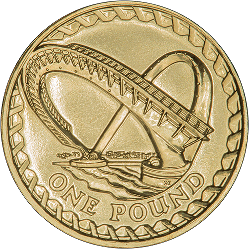 2007 UK Gateshead Millennium Bridge England £1 BU - Image 3