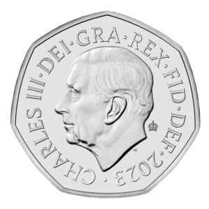 Various UK Salmon BU 50p Coin in Capsule - 2023 (Privy Mark)
