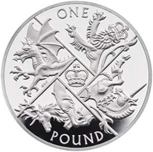 2016 Last Round Pound UK £1 Silver Proof Coin in Capsule