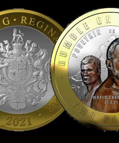 2021 Rumble on the Rock Coloured £2 BU Coin in Capsule