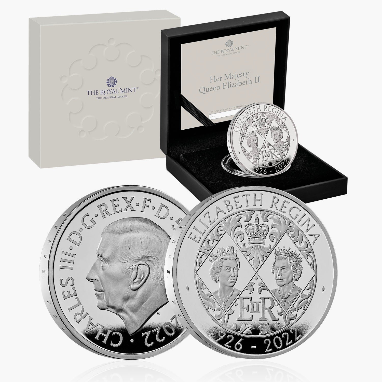 2022 Her Majesty Queen Elizabeth II Memorial £5 Silver Proof Piedfort