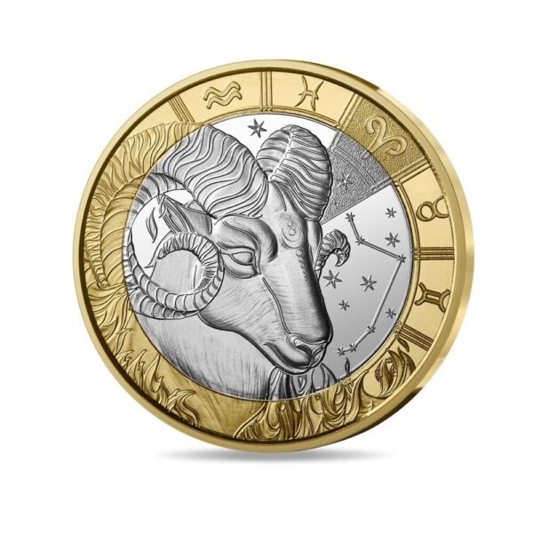 2025 France Astrological signs - Aries 5€ Unc Coin Pack <br><i>Mar 21–Apr 19</i>