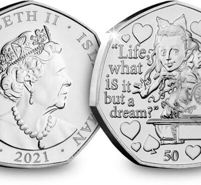 2021 Isle of Man – Life What is it But a Dream 50p BU Coin in Capsule