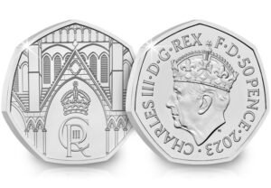 2023 King Charles III Coronation 50p BU Coin in Capsule