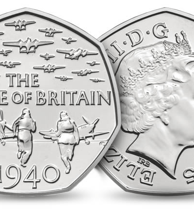 2015 Battle of Britain 50p BU – Mule Coin in Capsule