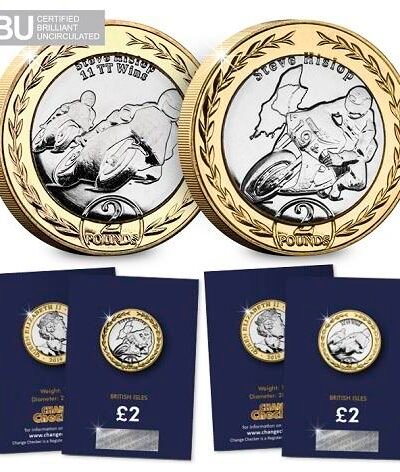 2018 Isle of Man – Steve Hislop TT £2 Certified Coin Set – CC
