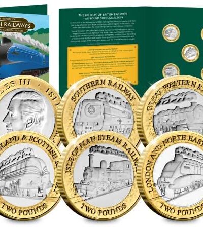 2023 Isle of Man History of British Railways £2 Coin Set