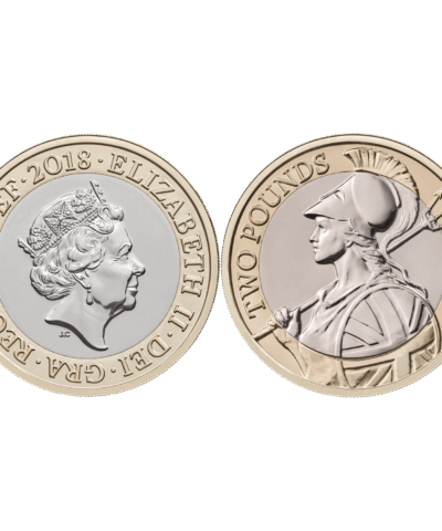 2018 Britannia UK £2 BU Coin in Capsule
