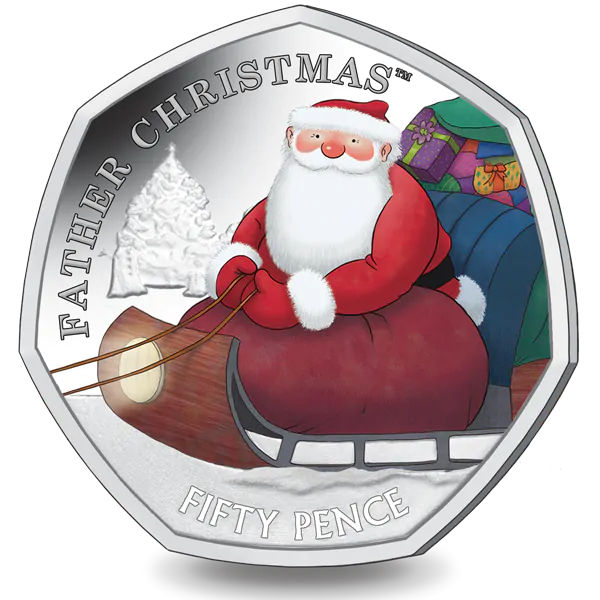 2020 BIOT Father Christmas 50p Silver Proof CrawleyCoins