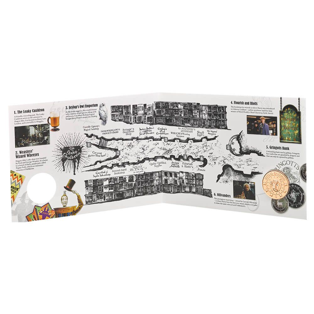 2018 Harry Potter Diagon Alley Medal Cover RM - Image 3
