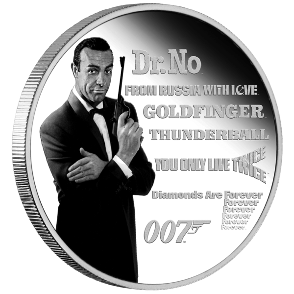 2021 Tuvalu - James Bond Legacy Series 1st Issue 1 Oz Silver Proof $1 from Perth Mint - Image 2