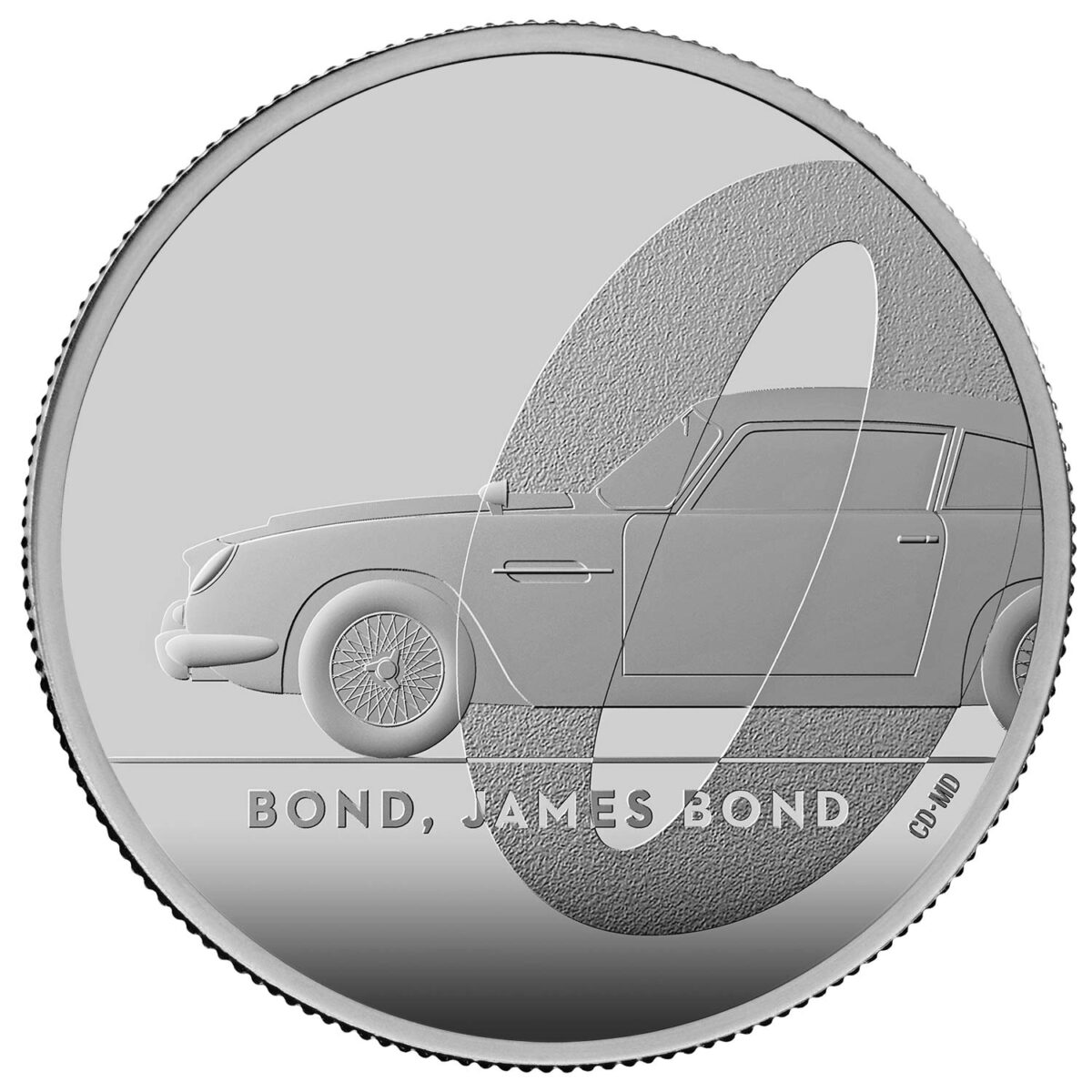 2020 01 Bond, James Bond UK 1 Oz Silver Proof <br><i>No Outer Cardboard Box</i>