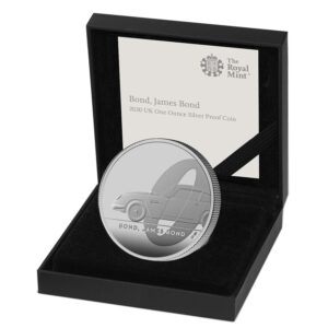 2020 01 Bond, James Bond UK 1 Oz Silver Proof <br><i>No Outer Cardboard Box</i>