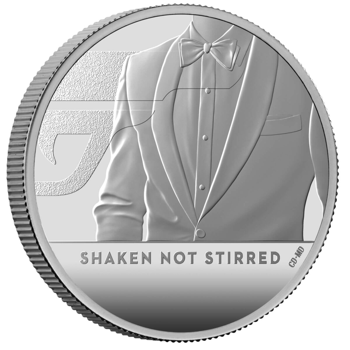 2020 03 Shaken not Stirred, James Bond UK 1 Oz Silver Proof - Image 3