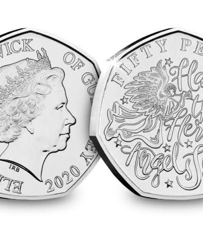 2020 Guernsey – Hark the Herald Angels Sing 50p BU Coin in Capsule