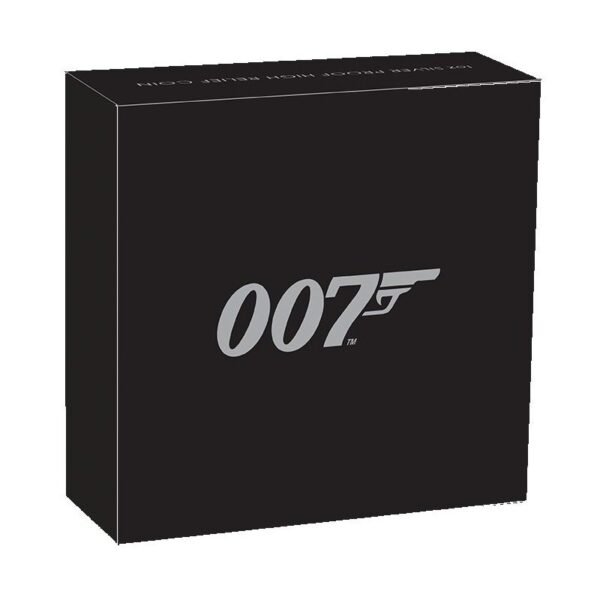 2020 Tuvalu - James Bond 1 Oz High Relief Silver Proof $1 from Perth Mint - Image 4