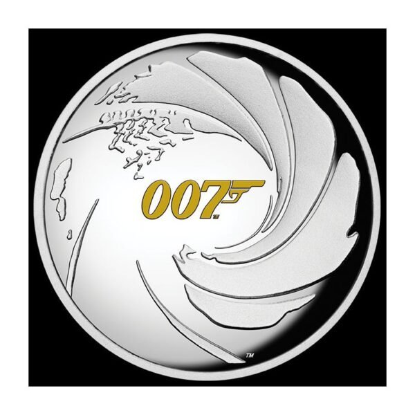 2020 Tuvalu - James Bond 1 Oz High Relief Silver Proof $1 from Perth Mint - Image 5