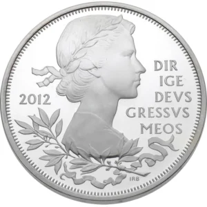 2012 Queen's Diamond Jubilee £5 Silver Proof Coin in Capsule