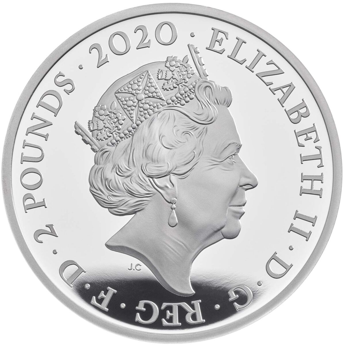 2020 Music Legends Queen 1 Oz Coloured Silver Proof - Image 4