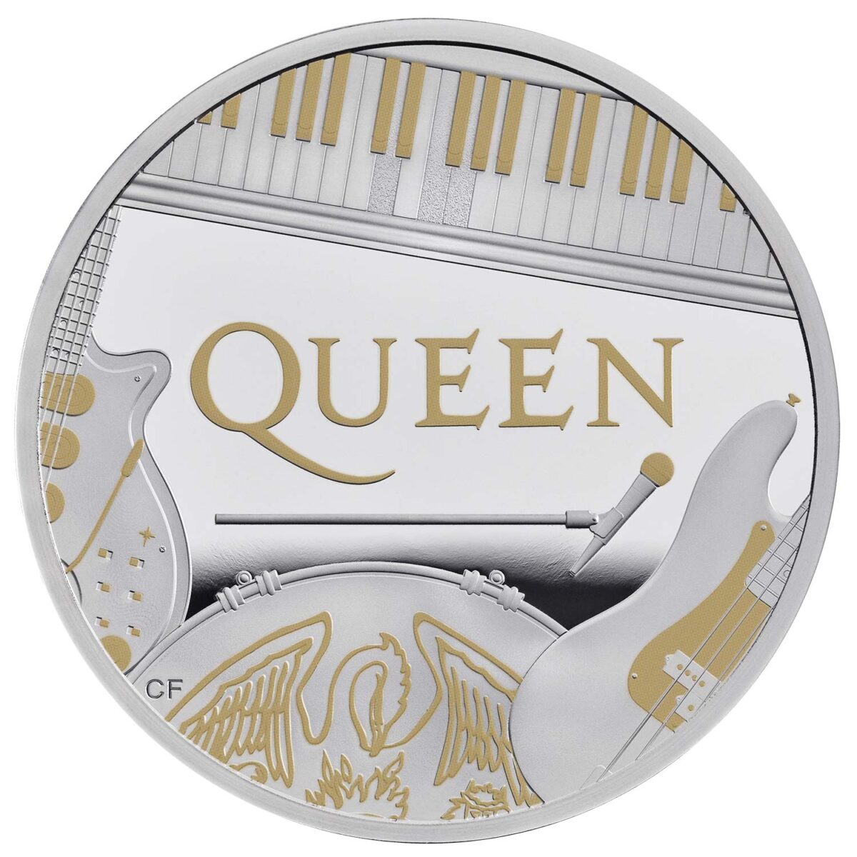 2020 Music Legends Queen 1 Oz Coloured Silver Proof