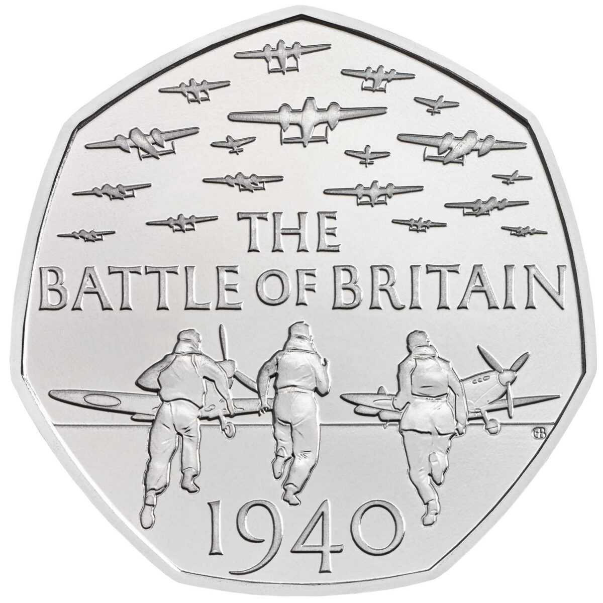 2019 Reissue Battle of Britain UK 50p Certified BU - CC
