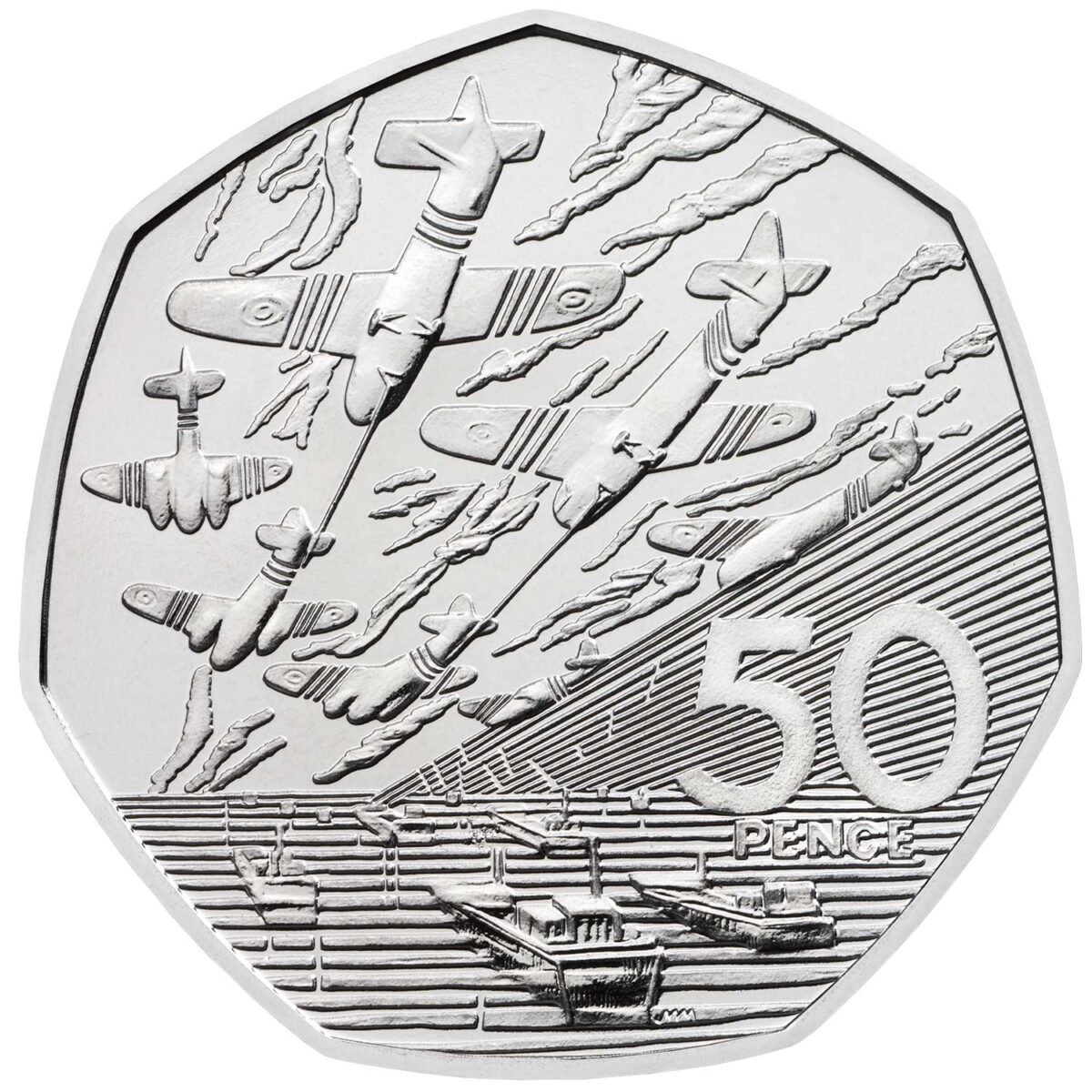 2019 Reissue D-Day Landings UK 50p Certified BU - CC