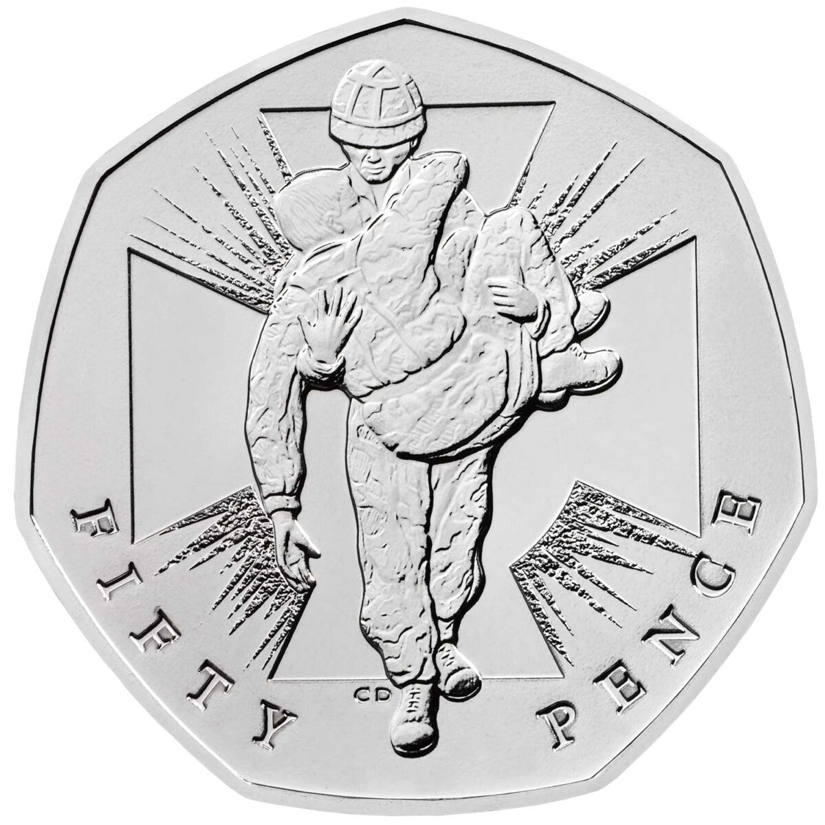 2019 Reissue Heroic Acts UK 50p Certified BU - CC - Image 3