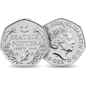 2016 Beatrix Potter 50p BU Coin in Capsule