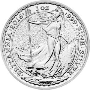 2016 UK Britannia Queen Elizabeth 1 oz Silver Bullion Coin