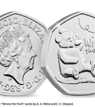 2020 Winnie the Pooh UK 50p BU Coin in Capsule