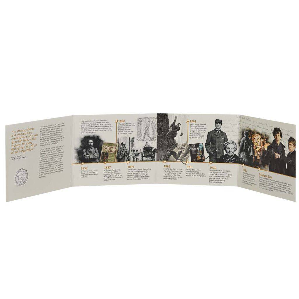 2019 Sherlock Holmes 50p BU Coin - Image 4
