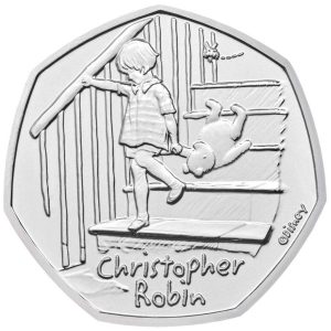2020 Christopher Robin UK 50p BU Coin in Capsule