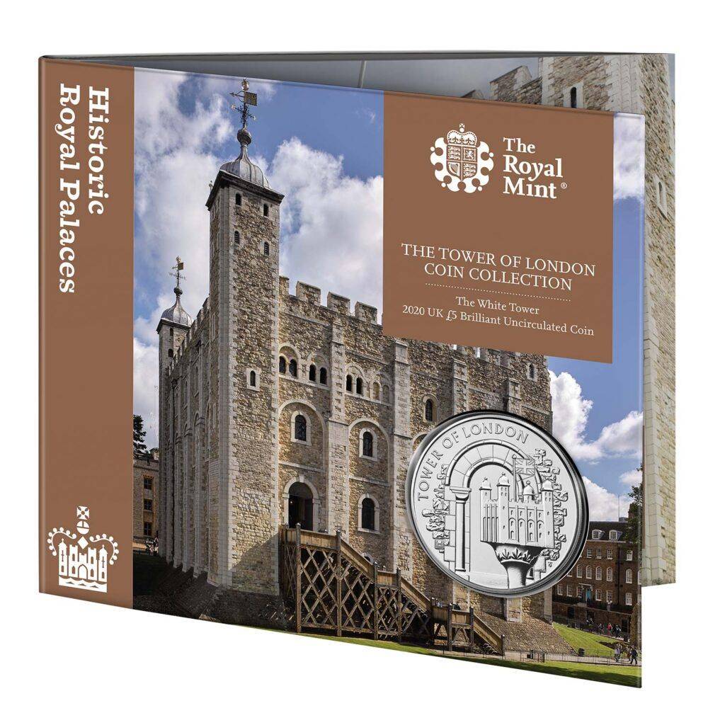 2020 The White Tower UK £5 BU Coin
