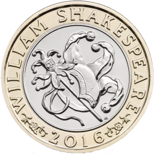 2016 Shakespeare Comedies Jester Circulating £2
