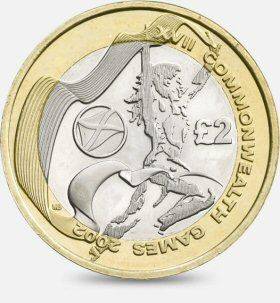 2002 XVII Commonwealth Games (Scotland) Circulated £2