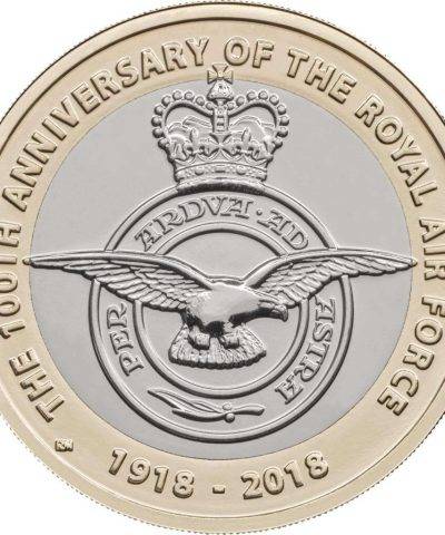 2018 RAF Centenary Badge UK £2 BU Coin in Capsule