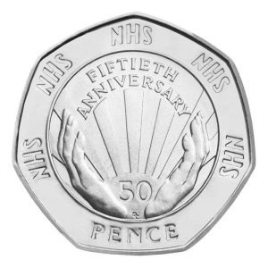 1998 NHS National Health Services UK Circulated 50p