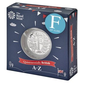 2018 UK 'F' Fish and Chips Silver Proof 10p