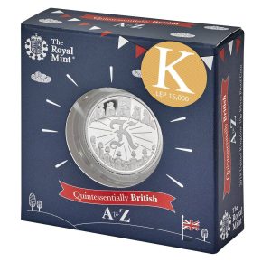 2018 UK 'K' King Arthur Silver Proof 10p