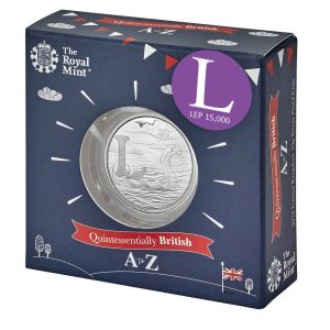 2018 UK 'L' Loch Ness Monster Silver Proof 10p